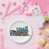 石炭を引き上げる列車 ペーパープレート (パーティー)