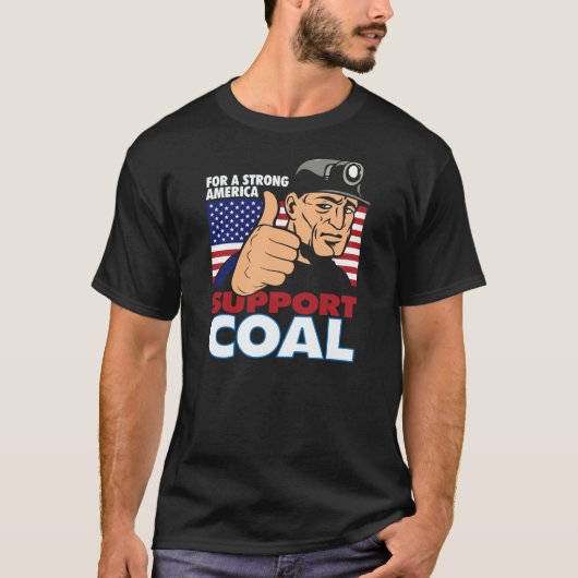 石炭を支援する Tシャツ (正面)