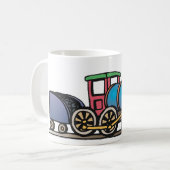 石炭を牽引する列車 コーヒーマグカップ (正面左)