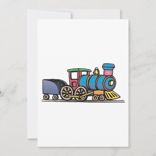 石炭を運ぶ列車 招待状 (正面)