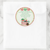 石炭ココア爆弾ラベルの塊は、あなたがいけなした ラウンドシール (バッグ)