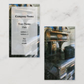 石炭ストーブ 名刺 (正面/裏面)