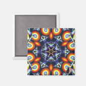 石炭万華鏡のように千変万化するパターン磁石 マグネット (正面/裏面)