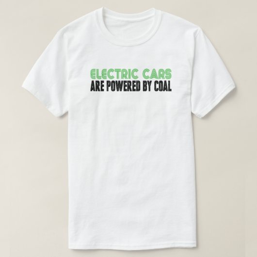 石炭火力発電アンチ Tシャツ (デザイン正面)