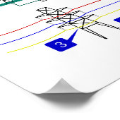 石炭火力発電所の図 ポスター (角)