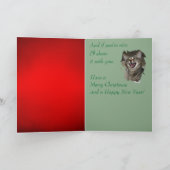 石炭笑う猫の休日カードの固まり シーズンカード (内部)