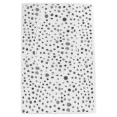 石炭紙吹雪水色ドット抱き枕 ミディアムペーパーバッグ (正面)