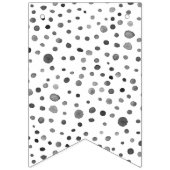 石炭紙吹雪水色ドット束フラグ バンティングフラッグ (第1の旗)