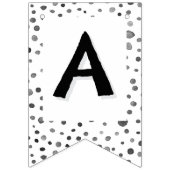 石炭紙吹雪水色ドット束フラグ バンティングフラッグ (第3の旗)