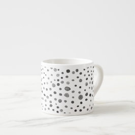 石炭紙吹雪水色ドットEspresso Mug エスプレッソカップ