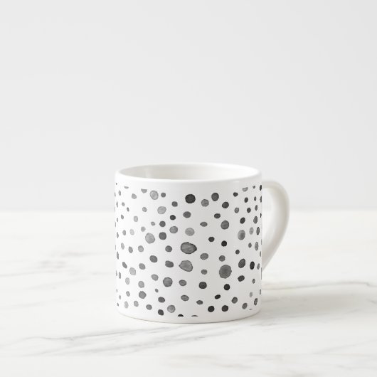 石炭紙吹雪水色ドットEspresso Mug エスプレッソカップ (正面右)