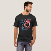 石炭色の血塗られたアメリカ人 Tシャツ (正面フル)