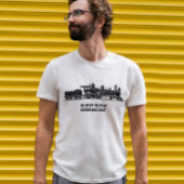 石炭車付機関車パーソナライズされた Tシャツ