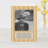 石炭鉱夫誕生日カード カード (黄色い花)