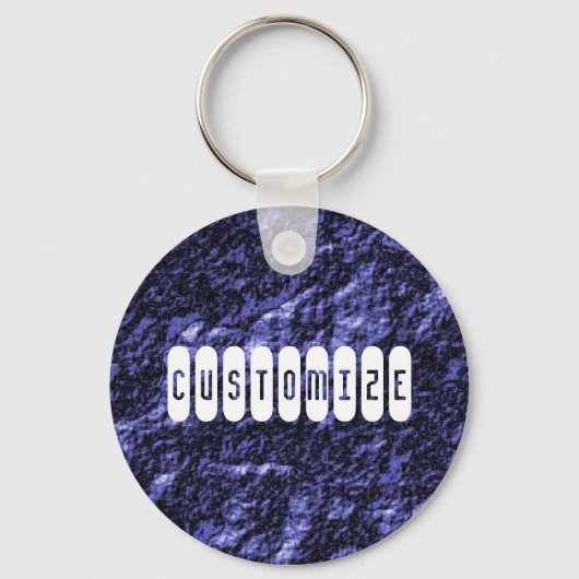 石炭顔-テンプレート キーホルダー (正面)