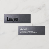 石炭黒弁護士ミニ名刺 スキニー名刺 (正面/裏面)