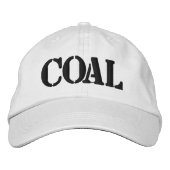 石炭 刺繍入りキャップ (正面)