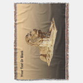 石獅子 スローブランケット (正面縦)