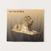 石獅子 タペストリー (正面(横))