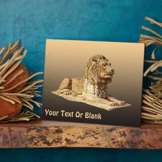 石獅子 フォトプラーク (側面)