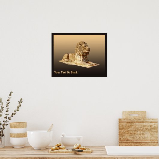 石獅子 ポスター (キッチン)