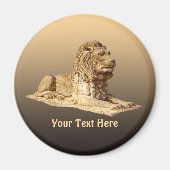 石獅子 マグネット (正面)