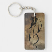 石瓦ドラゴン キーホルダー (正面)