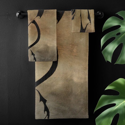 石瓦ドラゴン バスタオルセット