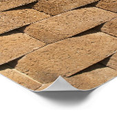 石留め壁のキャンバスまたはポスター ポスター (角)