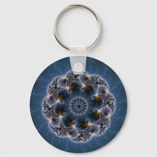 石畳のフラクタル・アート キーホルダー (正面)