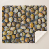 石畳の床、背景テクスチャの抽象化 シェルパブランケット (正面(横))