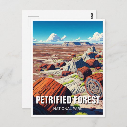 石畳の森の国立公園の旅行のお土産 ポストカード (正面/裏面)