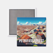 石畳の森林国立公園の旅行 マグネット (正面/裏面)