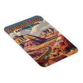 石畳の森林国立公園の風景 マグネット (右側)