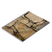 石畳の背景テクスチャで作られた石壁 ノートブック (左側)