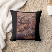 石畳スチームパンクのグラフィックアート クッション (ブランケット)