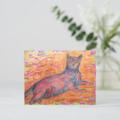 石畳ネコ ポストカード (スタンド正面)