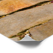 石畳歩く詳細 ポスター (角)