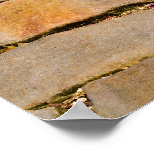 石畳歩く詳細 ポスター (角)