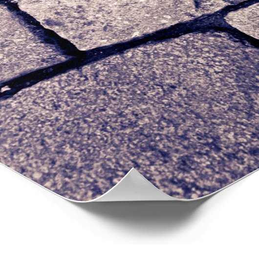 石畳通り詳細、水平 ポスター (角)