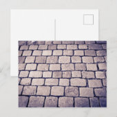 石畳通り詳細、水平 ポストカード (正面/裏面)