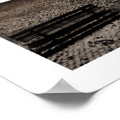 石畳通り&ベンチ ポスター (角)