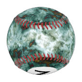 石目付き緑大理石テクスチャ 野球ボール (裏面)