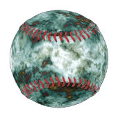 石目付き緑大理石テクスチャ 野球ボール (正面)