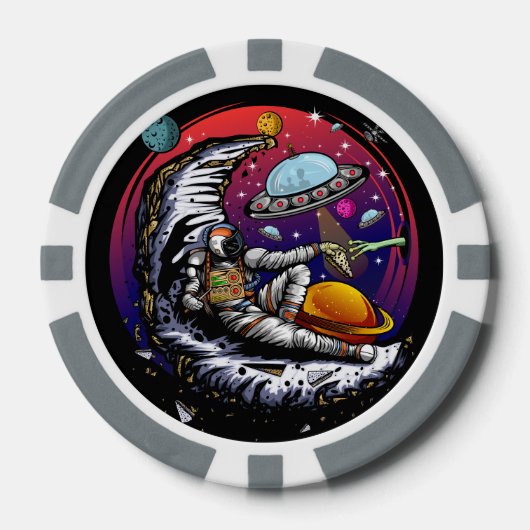 石磁石 ポーカーチップ (正面)