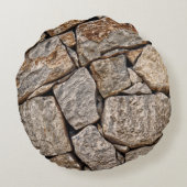 石積みの壁石 ラウンドクッション (裏面)