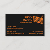 石積みレンガの名刺 名刺 (正面)