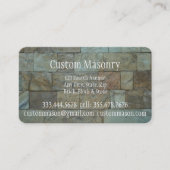 石積みレンガ、ブロックカスタムビジネス 名刺 (正面)