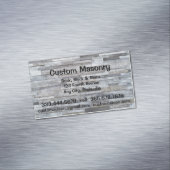 石積みレンガ、ブロックストーンカスタム マグネット名刺 (インサイチュ)