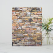 石積み壁背景スクラップブック紙 (スタンド正面)
